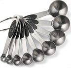 Magnetic Measuring Spoons Set of 9 Stainless Steel Stackable Measuring Spoons - Image 9