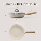 CAROTE 10" Ceramic Frying Pan - Image 2