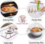 Silicone Mat for Baking, Non Stick Silicone Pastry Mat for Dough Pie Crust - Image 5