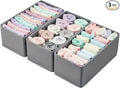 Small Foldable Fabric Drawer Organizer 3-Pack by Unknown