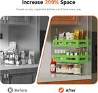 Sevenblue 4 Pack Strong Magnetic Spice Rack - Image 3