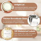 CONNOO 40oz Airtight Glass Storage Containers - Image 6