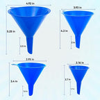 Funnel 4-Pack Funnels for Kitchen Use Filling Bottles - Image 2