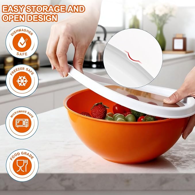Greentainer Plastic Mixing Bowls - Image 5