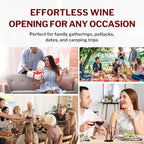 Forge Quality Compact Vertical Lever Corkscrew Wine Opener - Image 5