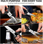 ONEBOM Kitchen Scissors 2 Pack, Heavy Duty All Purpose Shears - Image 4