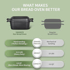 4.6 Quart Oval Dutch Oven for Bread Baking, Bread Dutch Oven for Sourdough - Image 3