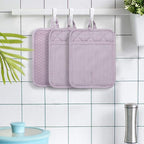 Pot Holders Yarn-Dyed Set of 3 Non Slip Silicone Kitchen Lines Heat Resistant - Image 7