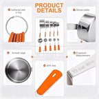 Bopei Measuring Cups and Spoons Set Stainless Steel 10 Piece - Image 3