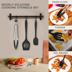 Silicone Kitchen Cooking Utensils Set Kitchen Spatula Set - Image 4