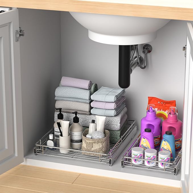 ZOINLIY Pull Out Cabinet Organizer, Versatile Slide Out Kitchen Organizers and - Image 5