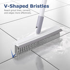 IVYROLL Grout Brush with Long Handle, Floor Cleaning Scrubber with Stiff - Image 4