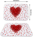Valentines Day Dish Drying Mat 18 x 24 inch Red Hearts Decorative Drying Mats - Image 2