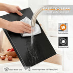 Black Cutting Boards for Kitchen, Large Acrylic Cutting Board - Image 3