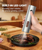 Electric Salt and Pepper Grinder Set - Image 4