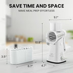 Zulay Kitchen Rotary Cheese Grater 5 Blade Cheese Shredder - Image 10