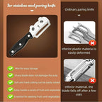 Multifunctional Vegetable Peeler, Stainless Steel Curved Blade Peeler - Image 5