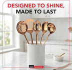 Amco 5-Piece Stainless Steel Cooking Utensil Set, Copper Finish - Image 8
