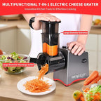 Electric Cheese Grater, 250W Electric Professional Salad Maker & Vegetable - Image 2