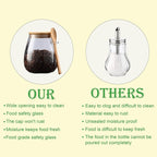 CNWSGEM Sugar Bowls Sugar Container 25.36 FL OZ Glass Coffee Canister Airtight - Image 7