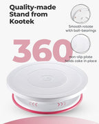 Kootek Cake Decorating Kit Baking Supplies Set Cake Turntable - Image 3