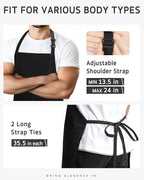 Syntus Chef Apron for Men Women Kitchen Cooking Apron - Image 5