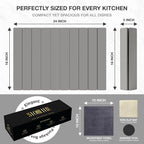 Large Stone Drying Mat for Kitchen Counter | 24"x16" | Fast Drying Collapsible - Image 3
