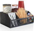 Coffee Station Organizer, Rustic Countertop Coffee Bar Accessories, 4 by DearyHome