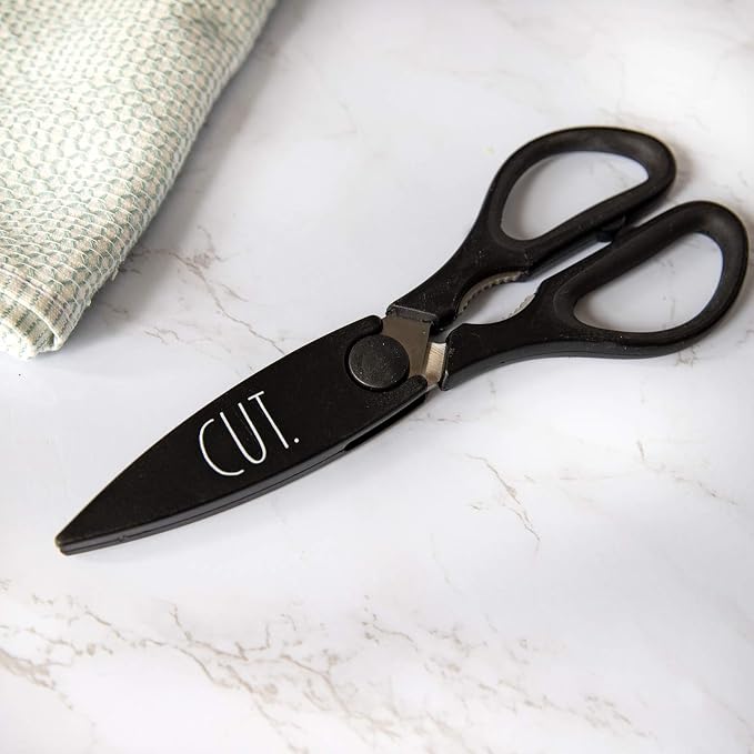 Rae Dunn Kitchen Scissors- Stainless Steel Kitchen Shears, Cooking Scissors - Image 3