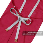 Mignongirl Chef Apron, Cross Back Apron - Image 5
