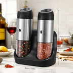 Rechargeable Gravity Electric Salt Grinder Set - Image 9