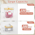 Vincona Laundry Room Organization and Storage, Laundry Pods Container and Dryer - Image 6