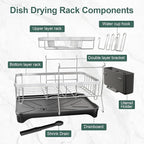 LIYI Dish Drying Rack, Large Dish Rack - Image 8