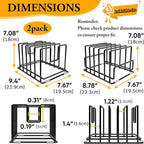 2 Pack Cutting Board Organizer and Pot Lid Holder, Kitchen Cabinet Organizer - Image 3