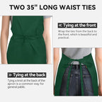 NLUS 2 Pack Kitchen Aprons - Image 5