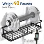 YASONIC Shower Caddy Adhesive, Rustproof Shower Shelves - Image 3
