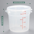 CURTA 18 Quart Translucent Round Food Storage Container - Image 2