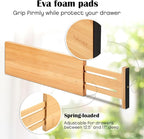 Fabsome Dresser Drawer Organizers 6 Pack, 4.65'' High Adjustable from 12.5-17‘’ - Image 6