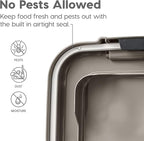 IRIS USA 30 lbs & 11 lbs Combo Airtight Dog Food Storage Container, Stackable - Image 5