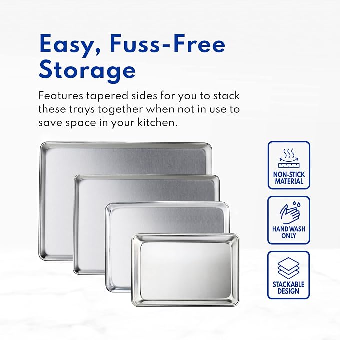 New Star Foodservice Commercial-Grade 18-Gauge Aluminum Sheet Pan/Bun Pan - Image 8