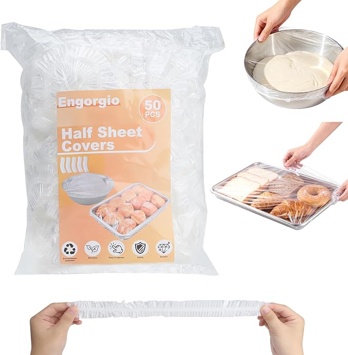 Extra Large Bowl Covers For Bread Proofing 50pcs，Fits Bowl up to 20"，Fits by Engorgio