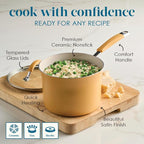 Rachael Ray Cucina Ceramic Cookware Set - Image 6