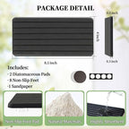 2 PCS Water Absorbing Diatomite Coasters, Stone Drying Mat - Image 2