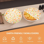 Reusable Bowl Covers for Bread Proofing（2 Large）- Cotton Beeswax Bowl Covers - Image 3