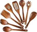 Wooden Spoons for Cooking, Wooden Utensils for Cooking by WoodenKitchenUtensilsSet