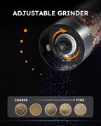 FORLIM Electric Salt and Pepper Grinder Set, USB Rechargeable, Automatic Salt - Image 8