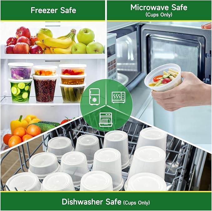 Dealusy 50 Set 8 oz Deli Containers - Image 5