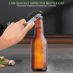 KISEER Heavy Duty Stainless Steel Flat Bottle Opener, 6 Pack Beer Bottle Opener - Image 4