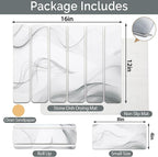 Small Stone Dish Drying Mat for Kitchen Counter, Foldable Water Absorbing - Image 2