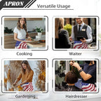 Server Apron with 3 Pockets, Waterproof Oil Waitress Waiter Half Apron - Image 5